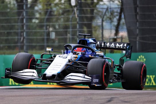 George Russell (GBR) Williams Racing FW43B.
17.04.2021. Formula 1 World Championship, Rd 2, Emilia Romagna Grand Prix, Imola, Italy, Qualifying Day.
- www.xpbimages.com, EMail: requests@xpbimages.com © Copyright: Batchelor / XPB Images