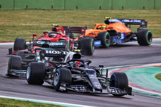 Pierre Gasly (FRA) AlphaTauri AT02.
18.04.2021. Formula 1 World Championship, Rd 2, Emilia Romagna Grand Prix, Imola, Italy, Race Day.
- www.xpbimages.com, EMail: requests@xpbimages.com &copy; Copyright: Charniaux / XPB Images