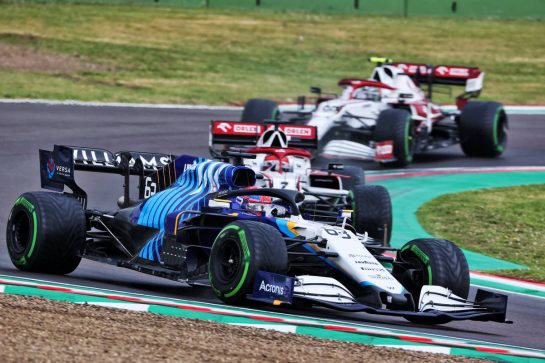 George Russell (GBR) Williams Racing FW43B.
18.04.2021. Formula 1 World Championship, Rd 2, Emilia Romagna Grand Prix, Imola, Italy, Race Day.
- www.xpbimages.com, EMail: requests@xpbimages.com &copy; Copyright: Charniaux / XPB Images