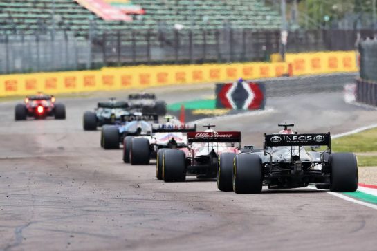 Lewis Hamilton (GBR) Mercedes AMG F1 W12.
18.04.2021. Formula 1 World Championship, Rd 2, Emilia Romagna Grand Prix, Imola, Italy, Race Day.
- www.xpbimages.com, EMail: requests@xpbimages.com &copy; Copyright: Batchelor / XPB Images