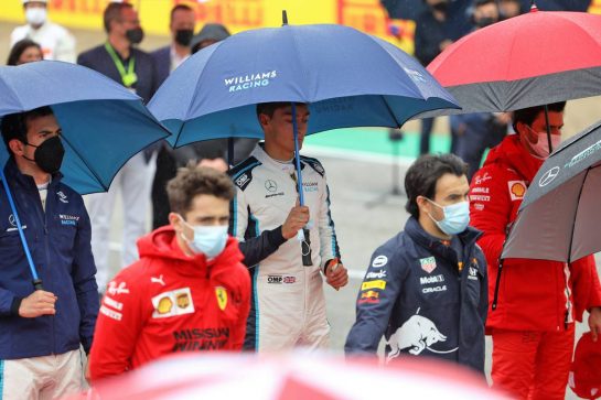 George Russell (GBR) Williams Racing on the grid.
18.04.2021. Formula 1 World Championship, Rd 2, Emilia Romagna Grand Prix, Imola, Italy, Race Day.
- www.xpbimages.com, EMail: requests@xpbimages.com &copy; Copyright: Bearne / XPB Images