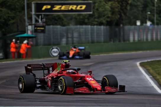 Carlos Sainz Jr (ESP) Ferrari SF-21.
18.04.2021. Formula 1 World Championship, Rd 2, Emilia Romagna Grand Prix, Imola, Italy, Race Day.
- www.xpbimages.com, EMail: requests@xpbimages.com &copy; Copyright: Batchelor / XPB Images