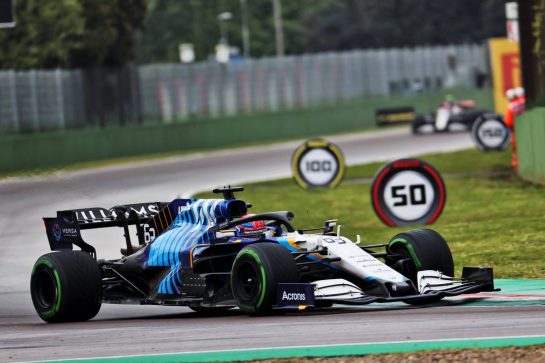 George Russell (GBR) Williams Racing FW43B.
18.04.2021. Formula 1 World Championship, Rd 2, Emilia Romagna Grand Prix, Imola, Italy, Race Day.
- www.xpbimages.com, EMail: requests@xpbimages.com &copy; Copyright: Batchelor / XPB Images