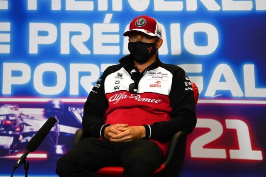Kimi Raikkonen (FIN) Alfa Romeo Racing in the FIA Press Conference.
29.04.2021. Formula 1 World Championship, Rd 3, Portuguese Grand Prix, Portimao, Portugal, Preparation Day.
- www.xpbimages.com, EMail: requests@xpbimages.com © Copyright: FIA Pool Image for Editorial Use Only