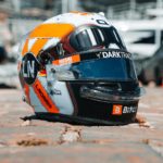 McLaren boys unveil retro helmets for Monaco