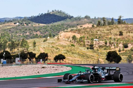 Lance Stroll (CDN) Aston Martin F1 Team AMR21.
30.04.2021. Formula 1 World Championship, Rd 3, Portuguese Grand Prix, Portimao, Portugal, Practice Day.
- www.xpbimages.com, EMail: requests@xpbimages.com © Copyright: Batchelor / XPB Images