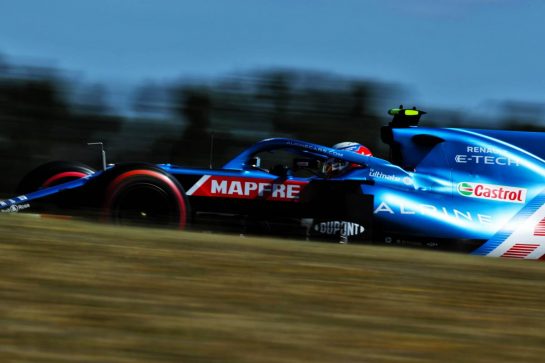 Esteban Ocon (FRA) Alpine F1 Team A521.
30.04.2021. Formula 1 World Championship, Rd 3, Portuguese Grand Prix, Portimao, Portugal, Practice Day.
- www.xpbimages.com, EMail: requests@xpbimages.com © Copyright: Staley / XPB Images
