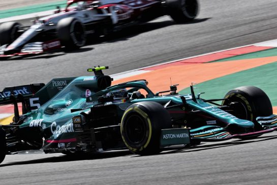 Sebastian Vettel (GER) Aston Martin F1 Team AMR21.
02.05.2021. Formula 1 World Championship, Rd 3, Portuguese Grand Prix, Portimao, Portugal, Race Day.
- www.xpbimages.com, EMail: requests@xpbimages.com &copy; Copyright: Batchelor / XPB Images