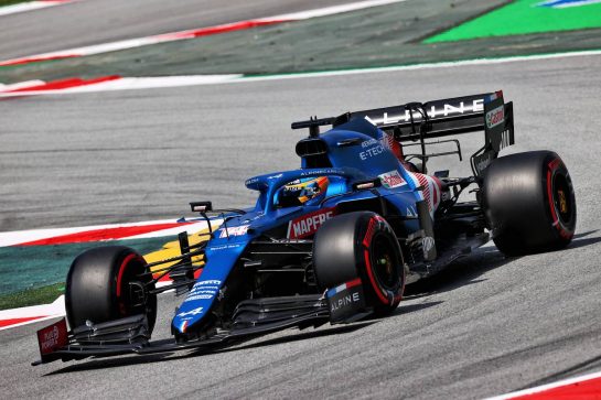 Fernando Alonso (ESP) Alpine F1 Team A521.
07.05.2021 Formula 1 World Championship, Rd 4, Spanish Grand Prix, Barcelona, Spain, Practice Day.
- www.xpbimages.com, EMail: requests@xpbimages.com &copy; Copyright: Moy / XPB Images