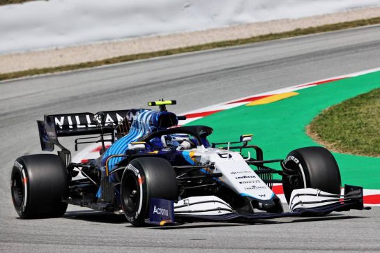Nicholas Latifi (CDN) Williams Racing FW43B.
07.05.2021 Formula 1 World Championship, Rd 4, Spanish Grand Prix, Barcelona, Spain, Practice Day.
- www.xpbimages.com, EMail: requests@xpbimages.com &copy; Copyright: Batchelor / XPB Images