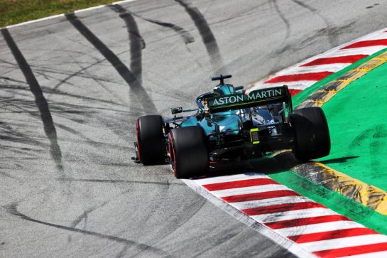 Sebastian Vettel (GER) Aston Martin F1 Team AMR21.
07.05.2021 Formula 1 World Championship, Rd 4, Spanish Grand Prix, Barcelona, Spain, Practice Day.
- www.xpbimages.com, EMail: requests@xpbimages.com &copy; Copyright: Moy / XPB Images