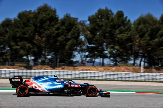 Esteban Ocon (FRA) Alpine F1 Team A521.
08.05.2021. Formula 1 World Championship, Rd 4, Spanish Grand Prix, Barcelona, Spain, Qualifying Day.
- www.xpbimages.com, EMail: requests@xpbimages.com © Copyright: Batchelor / XPB Images