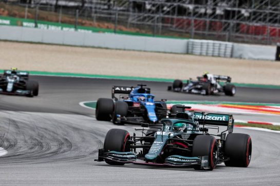 Lance Stroll (CDN) Aston Martin F1 Team AMR21.
09.05.2021. Formula 1 World Championship, Rd 4, Spanish Grand Prix, Barcelona, Spain, Race Day.
- www.xpbimages.com, EMail: requests@xpbimages.com © Copyright: Batchelor / XPB Images