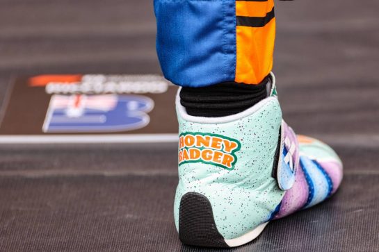 Daniel Ricciardo (AUS) McLaren - Racing boot, on the grid.
09.05.2021. Formula 1 World Championship, Rd 4, Spanish Grand Prix, Barcelona, Spain, Race Day.
- www.xpbimages.com, EMail: requests@xpbimages.com © Copyright: Charniaux / XPB Images