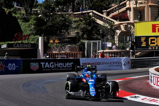 Esteban Ocon (FRA) Alpine F1 Team A521.
20.05.2021. Formula 1 World Championship, Rd 5, Monaco Grand Prix, Monte Carlo, Monaco, Practice Day.
- www.xpbimages.com, EMail: requests@xpbimages.com © Copyright: Batchelor / XPB Images