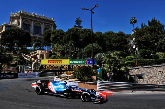 Fernando Alonso (ESP) Alpine F1 Team A521.
20.05.2021. Formula 1 World Championship, Rd 5, Monaco Grand Prix, Monte Carlo, Monaco, Practice Day.
- www.xpbimages.com, EMail: requests@xpbimages.com © Copyright: Batchelor / XPB Images