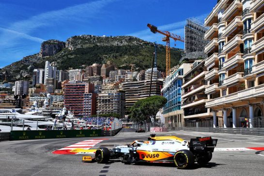 Daniel Ricciardo (AUS) McLaren MCL35M.
20.05.2021. Formula 1 World Championship, Rd 5, Monaco Grand Prix, Monte Carlo, Monaco, Practice Day.
- www.xpbimages.com, EMail: requests@xpbimages.com © Copyright: Moy / XPB Images