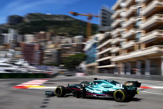 Lance Stroll (CDN) Aston Martin F1 Team AMR21.
20.05.2021. Formula 1 World Championship, Rd 5, Monaco Grand Prix, Monte Carlo, Monaco, Practice Day.
- www.xpbimages.com, EMail: requests@xpbimages.com © Copyright: Moy / XPB Images