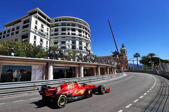 Carlos Sainz Jr (ESP) Ferrari SF-21.
20.05.2021. Formula 1 World Championship, Rd 5, Monaco Grand Prix, Monte Carlo, Monaco, Practice Day.
- www.xpbimages.com, EMail: requests@xpbimages.com © Copyright: Moy / XPB Images