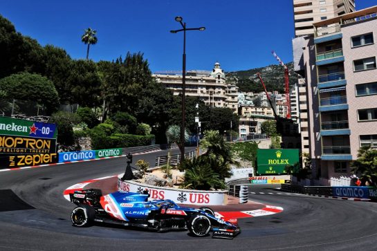 Fernando Alonso (ESP) Alpine F1 Team A521.
20.05.2021. Formula 1 World Championship, Rd 5, Monaco Grand Prix, Monte Carlo, Monaco, Practice Day.
- www.xpbimages.com, EMail: requests@xpbimages.com © Copyright: Batchelor / XPB Images
