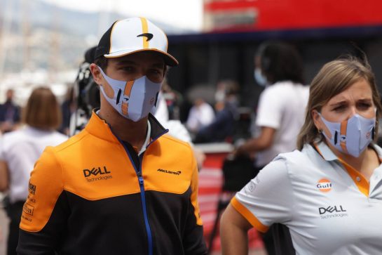 Lando Norris (GBR) McLaren.
23.05.2021. Formula 1 World Championship, Rd 5, Monaco Grand Prix, Monte Carlo, Monaco, Race Day.
- www.xpbimages.com, EMail: requests@xpbimages.com © Copyright: Bearne / XPB Images