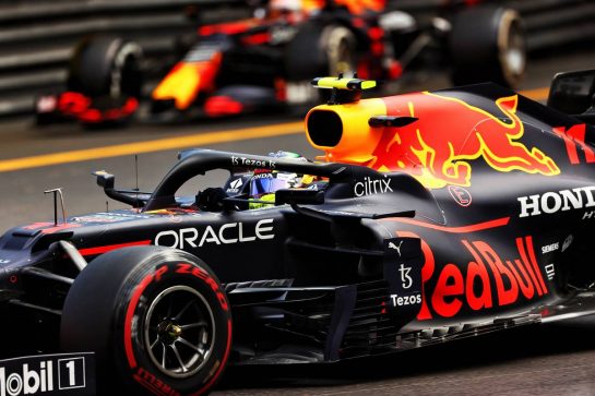 Sergio Perez (MEX) Red Bull Racing RB16B.
23.05.2021. Formula 1 World Championship, Rd 5, Monaco Grand Prix, Monte Carlo, Monaco, Race Day.
- www.xpbimages.com, EMail: requests@xpbimages.com © Copyright: Moy / XPB Images