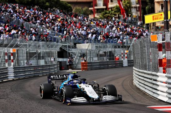 Nicholas Latifi (CDN) Williams Racing FW43B.
23.05.2021. Formula 1 World Championship, Rd 5, Monaco Grand Prix, Monte Carlo, Monaco, Race Day.
- www.xpbimages.com, EMail: requests@xpbimages.com © Copyright: Batchelor / XPB Images