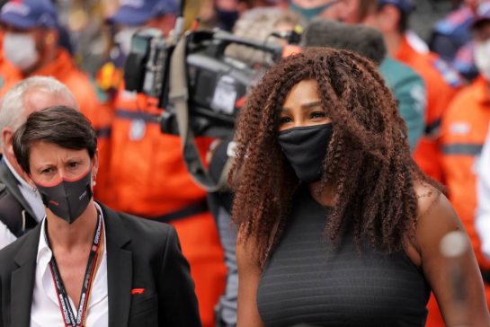 Serena Williams (USA) Tennis Player.
23.05.2021. Formula 1 World Championship, Rd 5, Monaco Grand Prix, Monte Carlo, Monaco, Race Day.
- www.xpbimages.com, EMail: requests@xpbimages.com © Copyright: Bearne / XPB Images