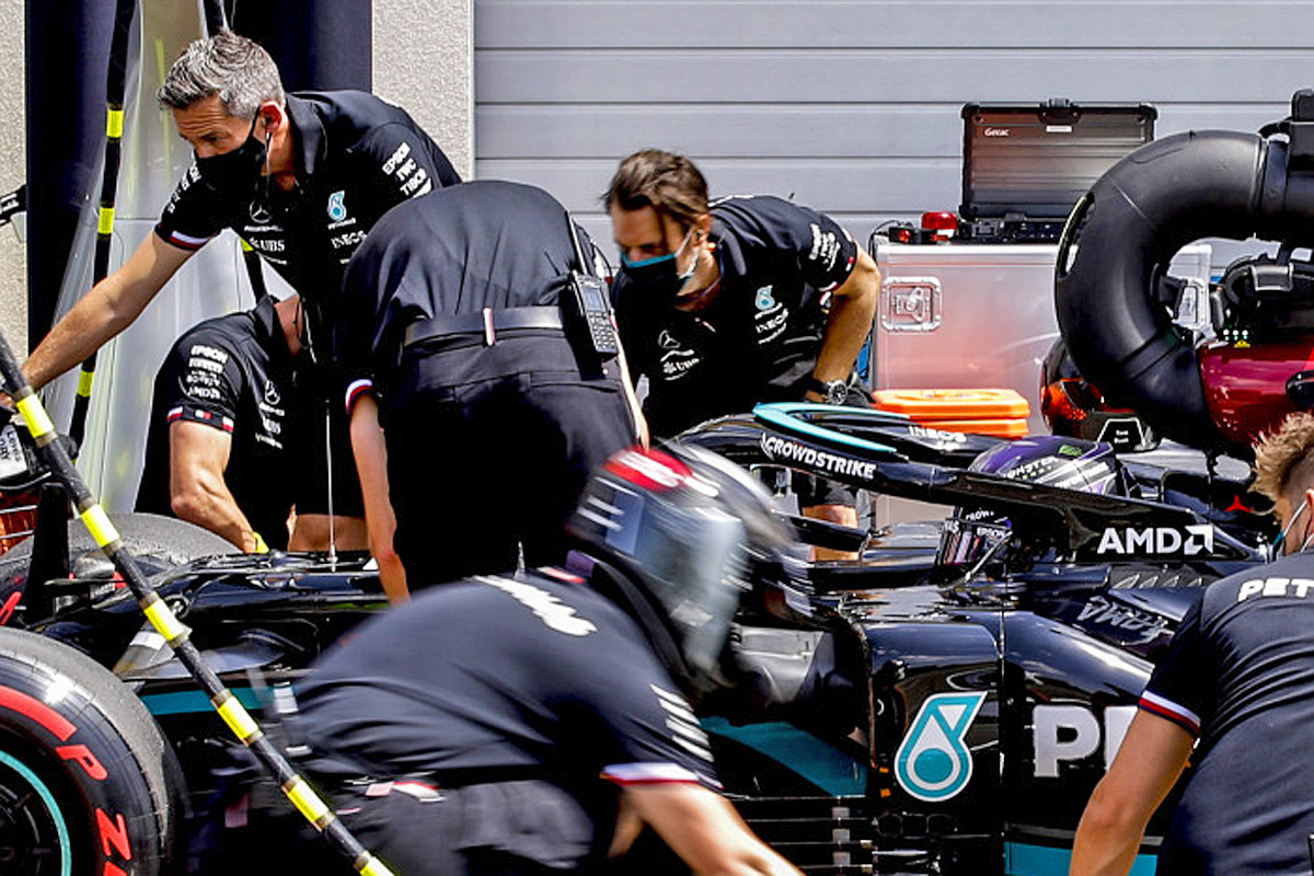 Hamilton: ‘We were all sliding around out there!’