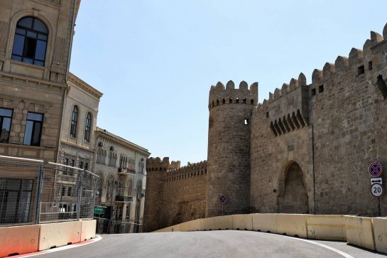 Circuit atmosphere - Scenic Baku.
03.06.2021. Formula 1 World Championship, Rd 6, Azerbaijan Grand Prix, Baku Street Circuit, Azerbaijan, Preparation Day.
- www.xpbimages.com, EMail: requests@xpbimages.com &copy; Copyright: Moy / XPB Images