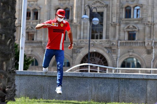 Carlos Sainz Jr (ESP) Ferrari.
03.06.2021. Formula 1 World Championship, Rd 6, Azerbaijan Grand Prix, Baku Street Circuit, Azerbaijan, Preparation Day.
- www.xpbimages.com, EMail: requests@xpbimages.com &copy; Copyright: Moy / XPB Images