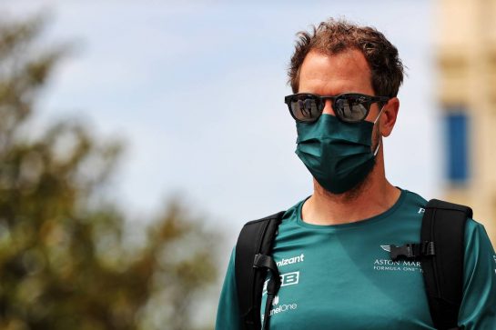 Sebastian Vettel (GER) Aston Martin F1 Team.
04.06.2021. Formula 1 World Championship, Rd 6, Azerbaijan Grand Prix, Baku Street Circuit, Azerbaijan, Practice Day.
- www.xpbimages.com, EMail: requests@xpbimages.com © Copyright: Batchelor / XPB Images