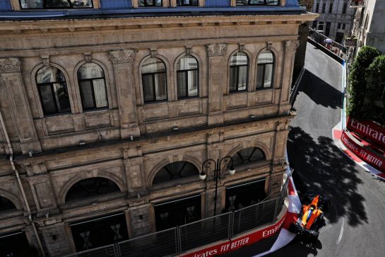 Lando Norris (GBR) McLaren MCL35M.
04.06.2021. Formula 1 World Championship, Rd 6, Azerbaijan Grand Prix, Baku Street Circuit, Azerbaijan, Practice Day.
- www.xpbimages.com, EMail: requests@xpbimages.com © Copyright: Batchelor / XPB Images