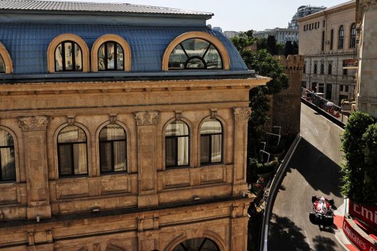 Kimi Raikkonen (FIN) Alfa Romeo Racing C41.
04.06.2021. Formula 1 World Championship, Rd 6, Azerbaijan Grand Prix, Baku Street Circuit, Azerbaijan, Practice Day.
- www.xpbimages.com, EMail: requests@xpbimages.com © Copyright: Batchelor / XPB Images