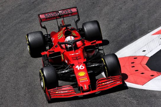 Charles Leclerc (MON) Ferrari SF-21.
05.06.2021. Formula 1 World Championship, Rd 6, Azerbaijan Grand Prix, Baku Street Circuit, Azerbaijan, Qualifying Day.
- www.xpbimages.com, EMail: requests@xpbimages.com &copy; Copyright: Batchelor / XPB Images