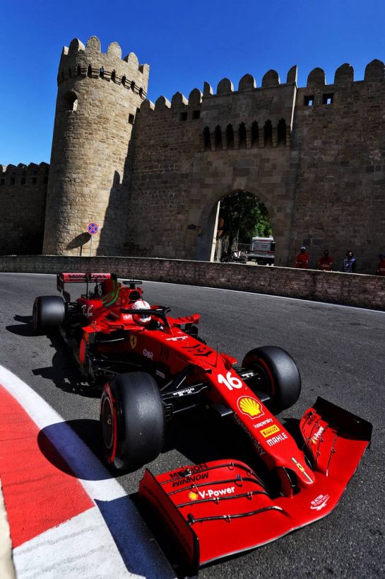 Charles Leclerc (MON) Ferrari SF-21.
05.06.2021. Formula 1 World Championship, Rd 6, Azerbaijan Grand Prix, Baku Street Circuit, Azerbaijan, Qualifying Day.
- www.xpbimages.com, EMail: requests@xpbimages.com &copy; Copyright: Moy / XPB Images