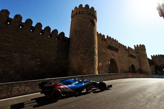 Esteban Ocon (FRA) Alpine F1 Team A521.
05.06.2021. Formula 1 World Championship, Rd 6, Azerbaijan Grand Prix, Baku Street Circuit, Azerbaijan, Qualifying Day.
- www.xpbimages.com, EMail: requests@xpbimages.com &copy; Copyright: Moy / XPB Images