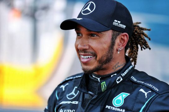 Lewis Hamilton (GBR) Mercedes AMG F1 in qualifying parc ferme.
05.06.2021. Formula 1 World Championship, Rd 6, Azerbaijan Grand Prix, Baku Street Circuit, Azerbaijan, Qualifying Day.
- www.xpbimages.com, EMail: requests@xpbimages.com &copy; Copyright: Batchelor / XPB Images