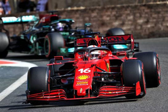 Charles Leclerc (MON) Ferrari SF-21.
06.06.2021. Formula 1 World Championship, Rd 6, Azerbaijan Grand Prix, Baku Street Circuit, Azerbaijan, Race Day.
- www.xpbimages.com, EMail: requests@xpbimages.com &copy; Copyright: Moy / XPB Images