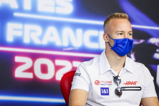 Nikita Mazepin (RUS) Haas F1 Team in the FIA Press Conference.
17.06.2021. Formula 1 World Championship, Rd 7, French Grand Prix, Paul Ricard, France, Preparation Day.
- www.xpbimages.com, EMail: requests@xpbimages.com &copy; Copyright: FIA Pool Image for Editorial Use Only