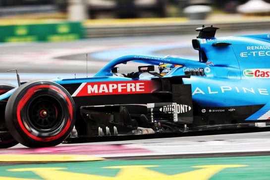 Fernando Alonso (ESP) Alpine F1 Team A521.
19.06.2021. Formula 1 World Championship, Rd 7, French Grand Prix, Paul Ricard, France, Qualifying Day.
- www.xpbimages.com, EMail: requests@xpbimages.com &copy; Copyright: Charniaux / XPB Images