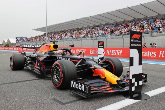 Pole for Max Verstappen (NLD) Red Bull Racing.
19.06.2021. Formula 1 World Championship, Rd 7, French Grand Prix, Paul Ricard, France, Qualifying Day.
- www.xpbimages.com, EMail: requests@xpbimages.com &copy; Copyright: Batchelor / XPB Images