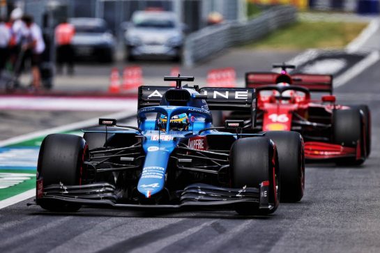 Fernando Alonso (ESP) Alpine F1 Team A521.
26.06.2021. Formula 1 World Championship, Rd 8, Steiermark Grand Prix, Spielberg, Austria, Qualifying Day.
- www.xpbimages.com, EMail: requests@xpbimages.com © Copyright: Moy / XPB Images