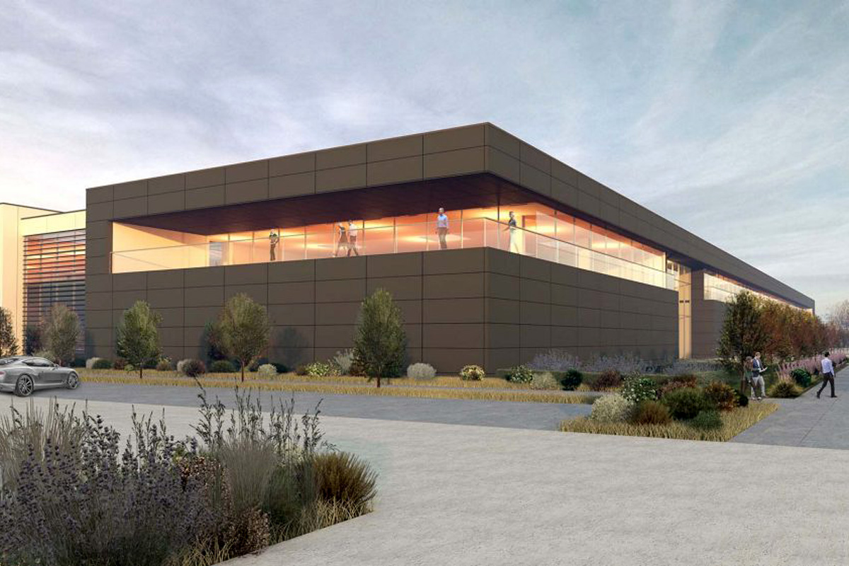 Designs showing the new Racing Point main factory facility and headquarters.