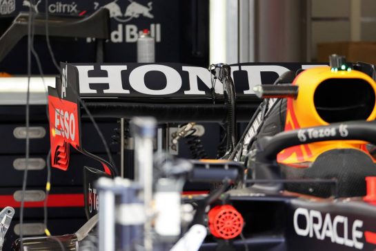 Red Bull Racing RB16B rear wing.
01.07.2021. Formula 1 World Championship, Rd 9, Austrian Grand Prix, Spielberg, Austria, Preparation Day.
- www.xpbimages.com, EMail: requests@xpbimages.com © Copyright: Batchelor / XPB Images