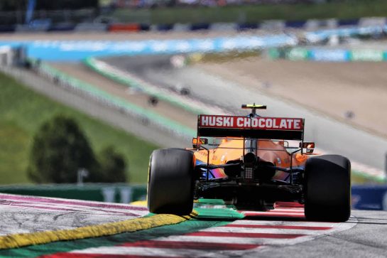 Lando Norris (GBR) McLaren MCL35M.
03.07.2021. Formula 1 World Championship, Rd 9, Austrian Grand Prix, Spielberg, Austria, Qualifying Day.
- www.xpbimages.com, EMail: requests@xpbimages.com &copy; Copyright: Batchelor / XPB Images