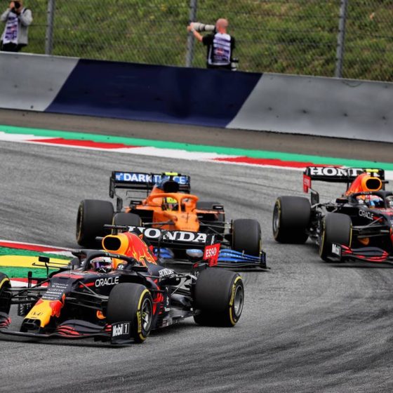 Verstappen cruises to easy hat-trick win in Austria