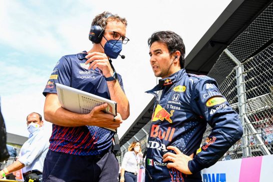 Sergio Perez (MEX) Red Bull Racing on the grid.
04.07.2021. Formula 1 World Championship, Rd 9, Austrian Grand Prix, Spielberg, Austria, Race Day.
- www.xpbimages.com, EMail: requests@xpbimages.com © Copyright: FIA Pool Image for Editorial Use Only