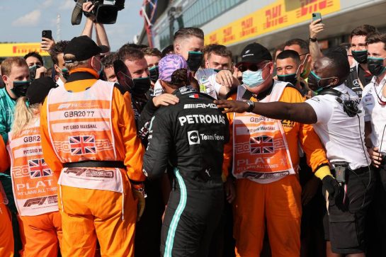 1st place Lewis Hamilton (GBR) Mercedes AMG F1 W12.
18.07.2021. Formula 1 World Championship, Rd 10, British Grand Prix, Silverstone, England, Race Day.
- www.xpbimages.com, EMail: requests@xpbimages.com &copy; Copyright: Batchelor / XPB Images