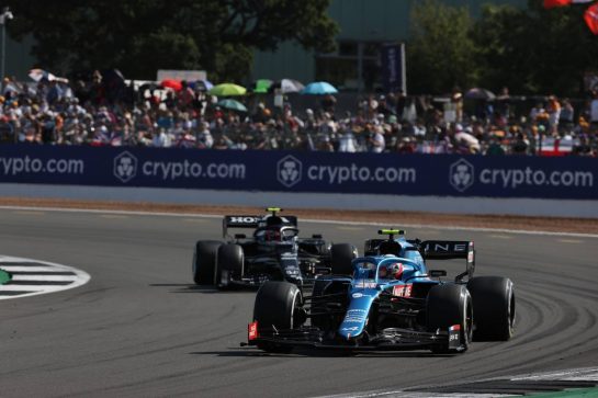 Esteban Ocon (FRA) Alpine F1 Team A521.
18.07.2021. Formula 1 World Championship, Rd 10, British Grand Prix, Silverstone, England, Race Day.
- www.xpbimages.com, EMail: requests@xpbimages.com &copy; Copyright: Batchelor / XPB Images